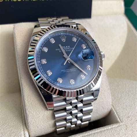 blue and red face rolex|Rolex date just blue dial.